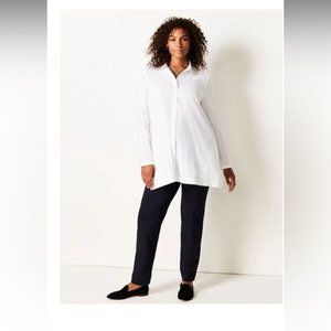 J Jill Womens Size S Ponte Slim Leg Pants Pull On Stretch Black Straight…